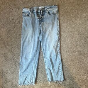 KanCan Light Blue Cropped Jeans